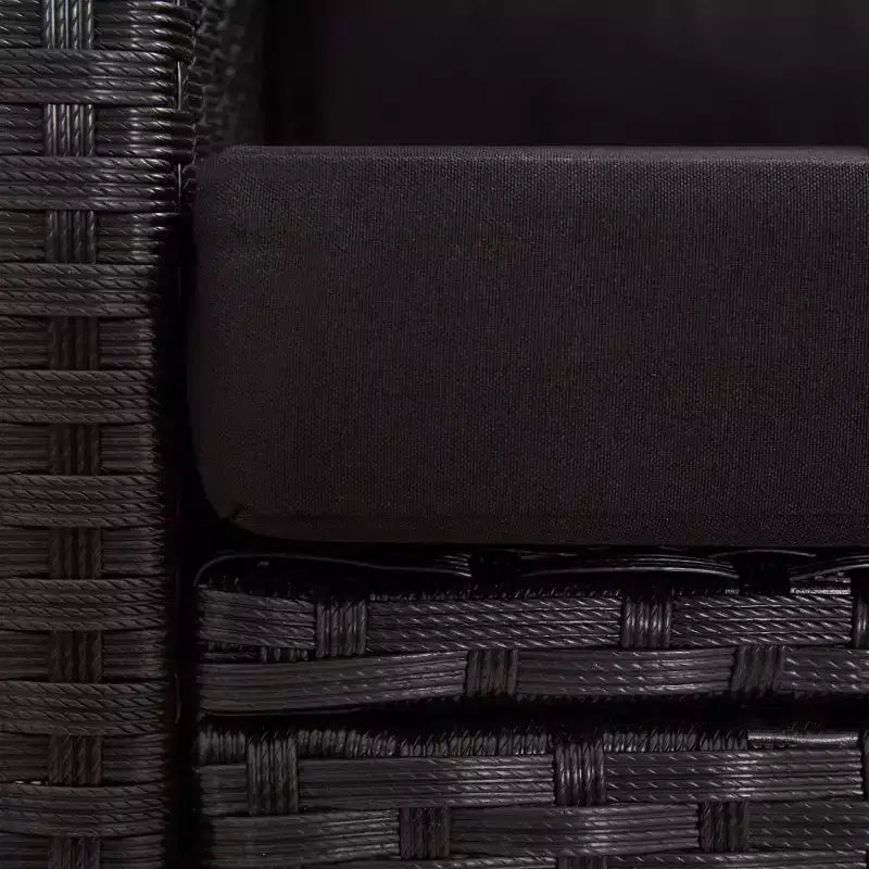 vidaXL Gartensofa Outdoor Lounge-Set mit Kissen 6-teilig Polyrattan
