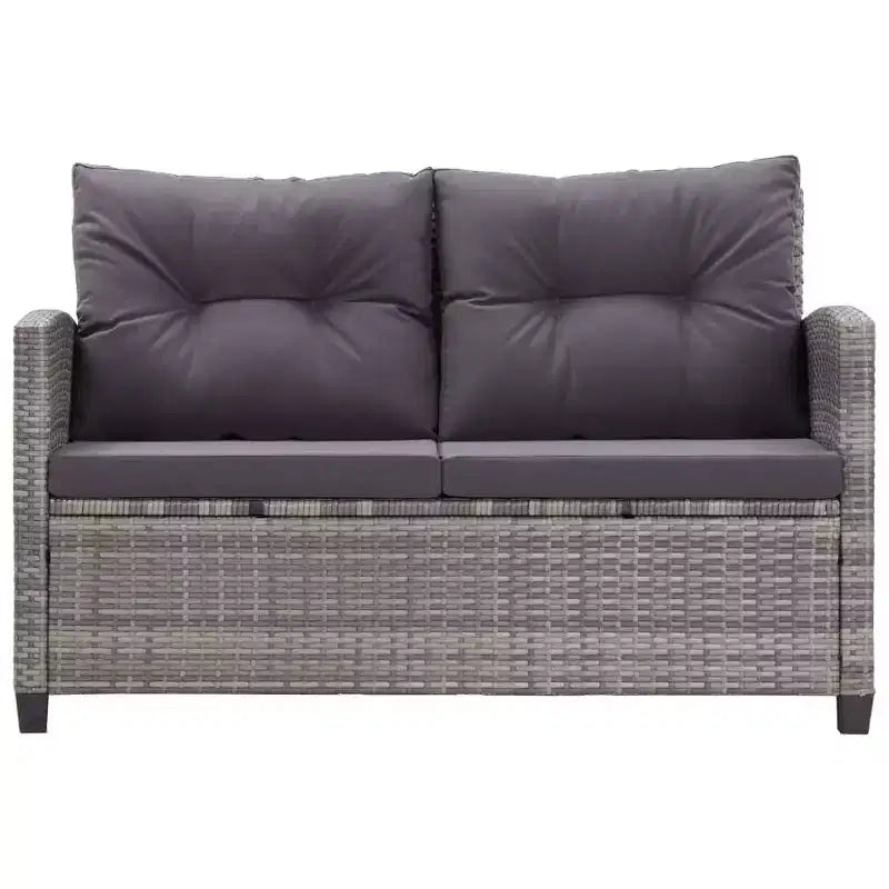 vidaXL Gartensofa Outdoor Lounge-Set mit Kissen 6-teilig Polyrattan