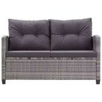 vidaXL Gartensofa Outdoor Lounge-Set mit Kissen 6-teilig Polyrattan