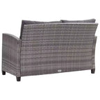vidaXL Gartensofa Outdoor Lounge-Set mit Kissen 6-teilig Polyrattan