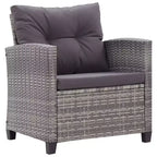 vidaXL Gartensofa Outdoor Lounge-Set mit Kissen 6-teilig Polyrattan