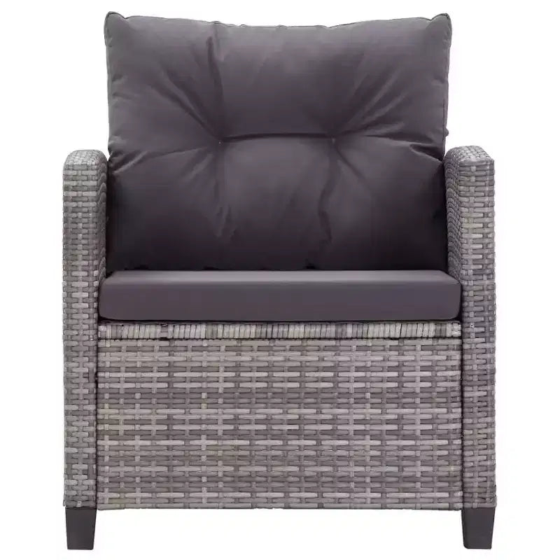 vidaXL Gartensofa Outdoor Lounge-Set mit Kissen 6-teilig Polyrattan