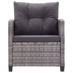 vidaXL Gartensofa Outdoor Lounge-Set mit Kissen 6-teilig Polyrattan