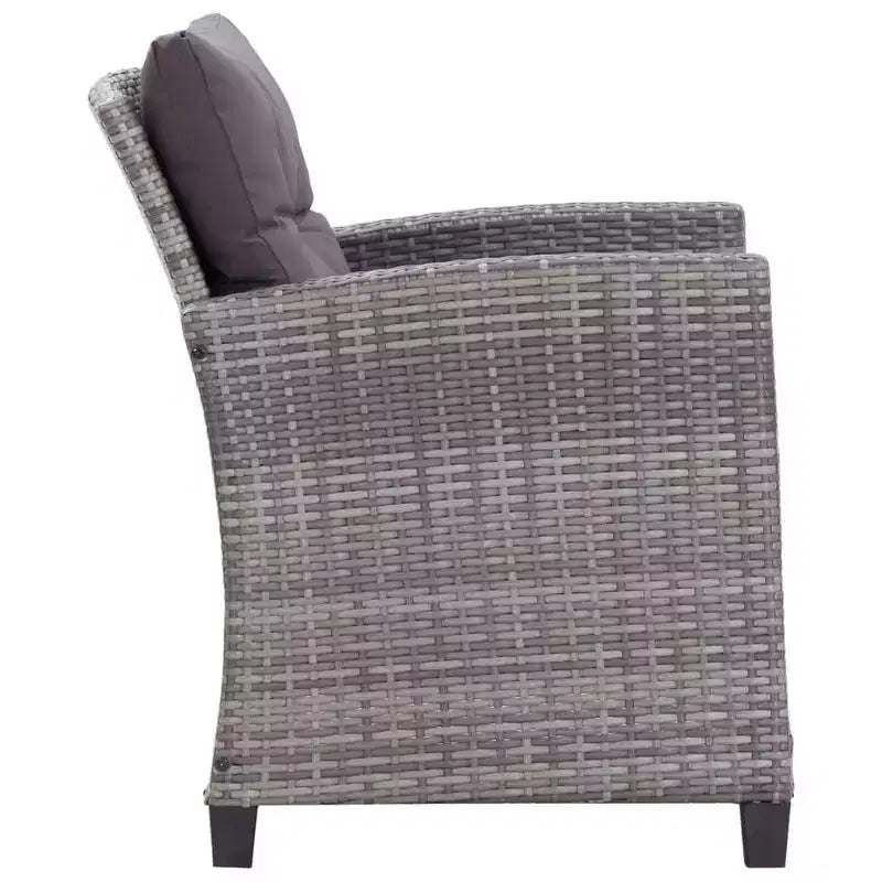 vidaXL Gartensofa Outdoor Lounge-Set mit Kissen 6-teilig Polyrattan