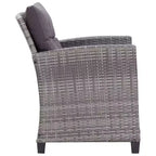 vidaXL Gartensofa Outdoor Lounge-Set mit Kissen 6-teilig Polyrattan