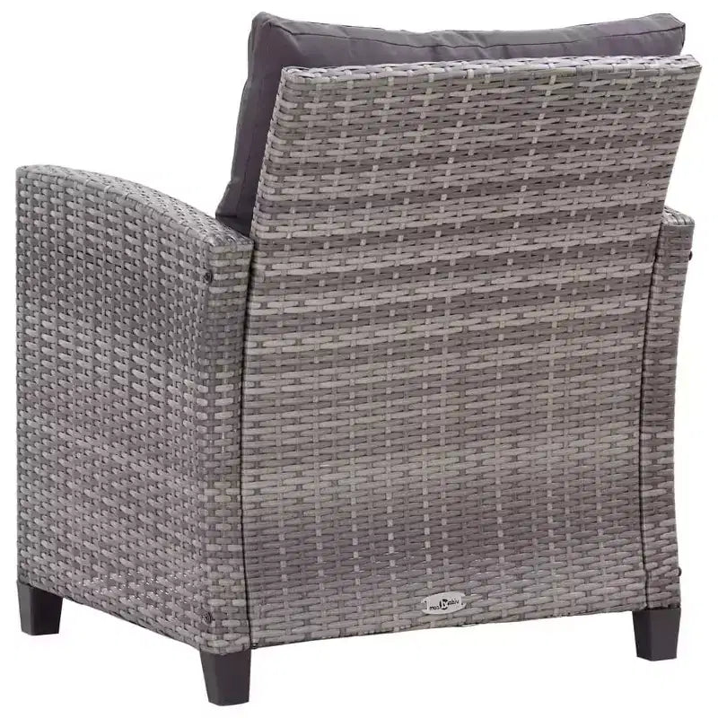 vidaXL Gartensofa Outdoor Lounge-Set mit Kissen 6-teilig Polyrattan