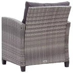 vidaXL Gartensofa Outdoor Lounge-Set mit Kissen 6-teilig Polyrattan