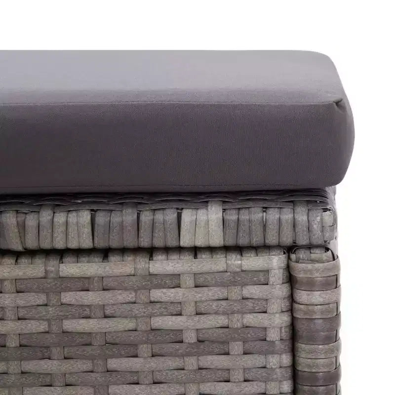 vidaXL Gartensofa Outdoor Lounge-Set mit Kissen 6-teilig Polyrattan