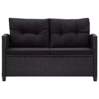 vidaXL Gartensofa Outdoor Lounge-Set mit Kissen 6-teilig Polyrattan