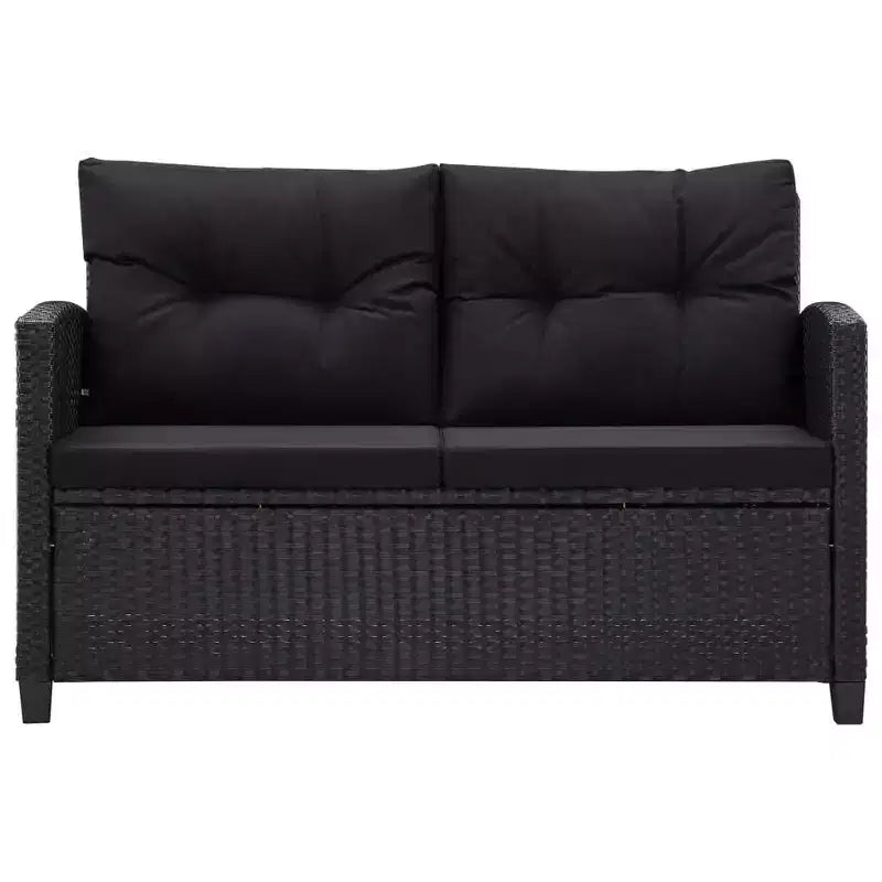 vidaXL Gartensofa Outdoor Lounge-Set mit Kissen 6-teilig Polyrattan