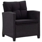 vidaXL Gartensofa Outdoor Lounge-Set mit Kissen 6-teilig Polyrattan