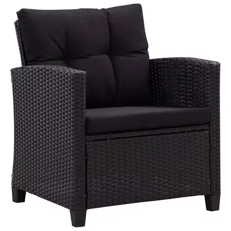 vidaXL Gartensofa Outdoor Lounge-Set mit Kissen 6-teilig Polyrattan