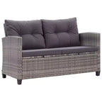 vidaXL Gartensofa Outdoor Lounge-Set mit Kissen 6-teilig Polyrattan