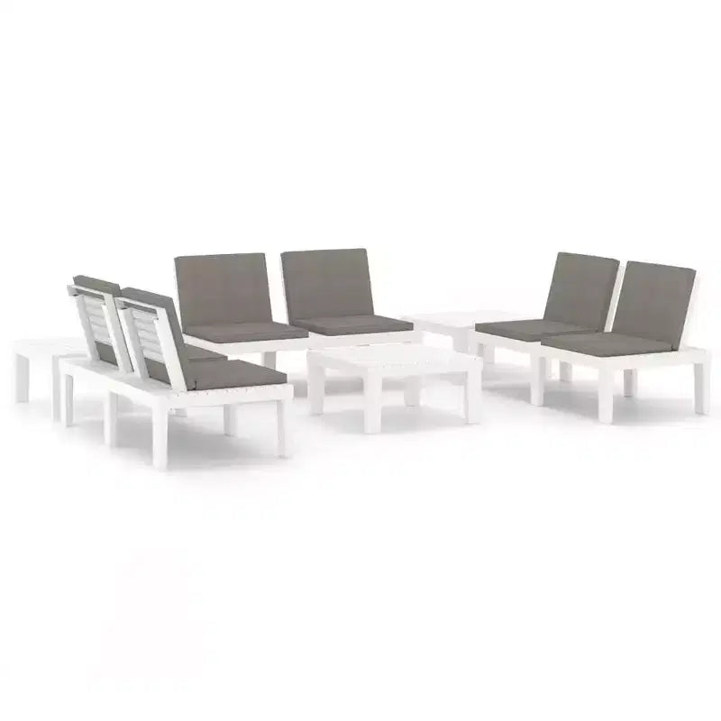 vidaXL Garden Lounge Set Plastic Normal Seats 4 Garden Lounge Set