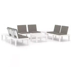 vidaXL Garden Lounge Set Plastic Normal Seats 4 Garden Lounge Set