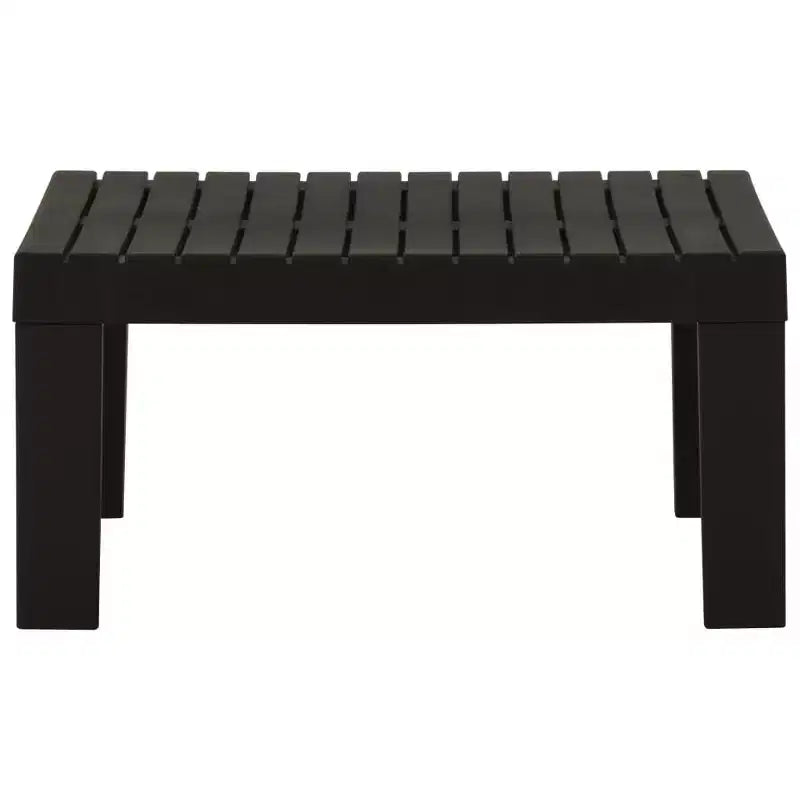 vidaXL Garten Lounge Set Kunststoff Normal Sitze 4 Garten Lounge Set