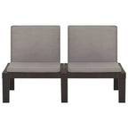 vidaXL Garten Lounge Set Kunststoff Normal Sitze 4 Garten Lounge Set