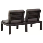 vidaXL Garten Lounge Set Kunststoff Normal Sitze 4 Garten Lounge Set