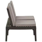 vidaXL Garten Lounge Set Kunststoff Normal Sitze 4 Garten Lounge Set