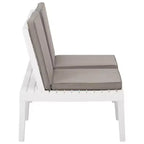 vidaXL Garten Lounge Set Kunststoff Normal Sitze 4 Garten Lounge Set