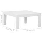 vidaXL Garten Lounge Set Kunststoff Normal Sitze 4 Garten Lounge Set