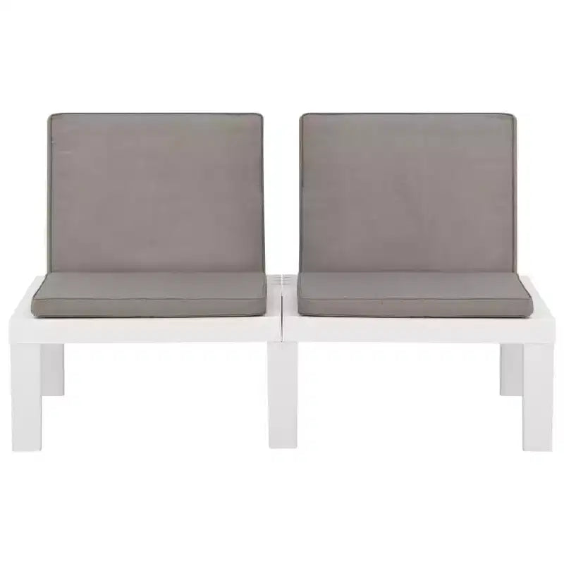 vidaXL Garten Lounge Set Kunststoff Normal Sitze 4 Garten Lounge Set