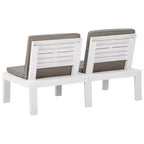 vidaXL Garten Lounge Set Kunststoff Normal Sitze 4 Garten Lounge Set
