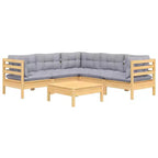 vidaXL Stilvolle Outdoor-Lounge-Sitzgruppe mit Kissen