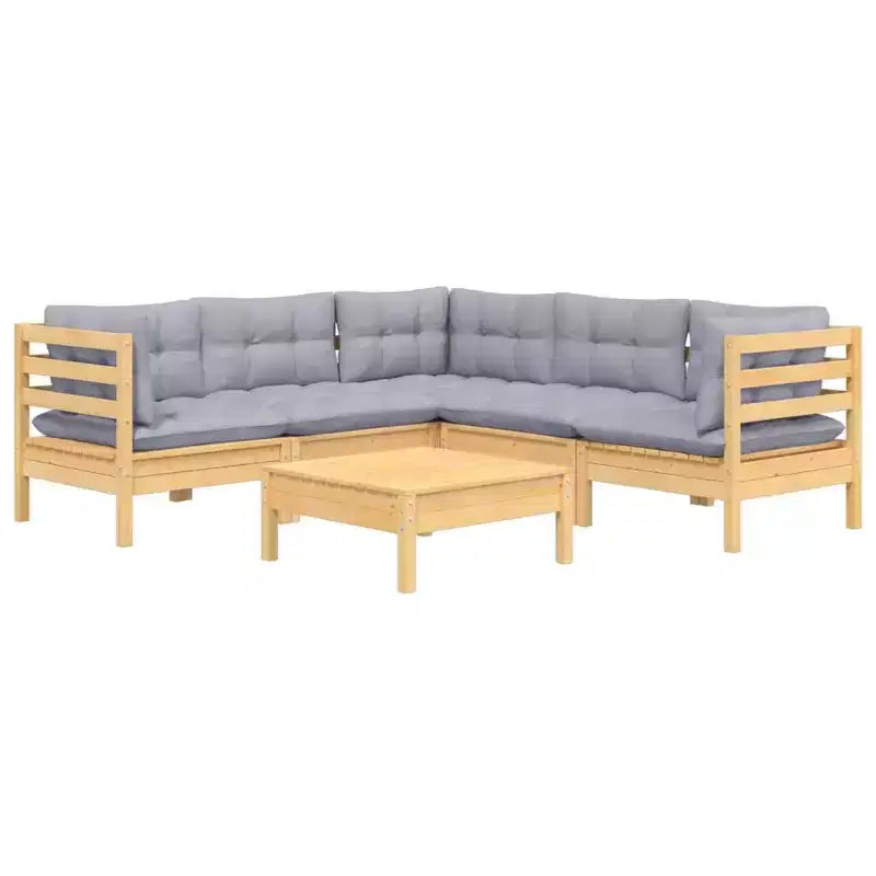 vidaXL Stilvolle Outdoor-Lounge-Sitzgruppe mit Kissen