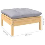 vidaXL Stilvolle Outdoor-Lounge-Sitzgruppe mit Kissen