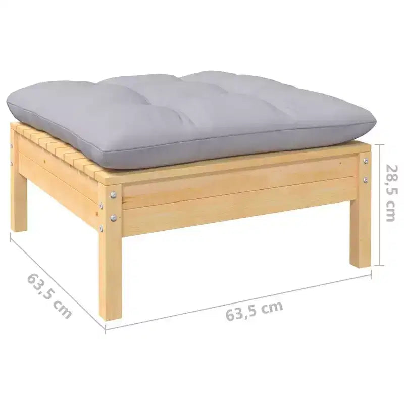 vidaXL Stilvolle Outdoor-Lounge-Sitzgruppe mit Kissen
