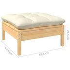 vidaXL Stilvolle Outdoor-Lounge-Sitzgruppe mit Kissen