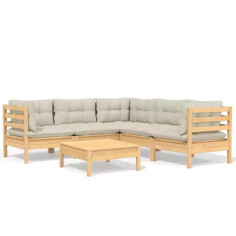 vidaXL Stylish Outdoor Lounge Set with Cushions
