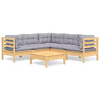 vidaXL Stilvolle Outdoor-Lounge-Sitzgruppe mit Kissen