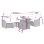 vidaXL Lounge-Sofa-Set mit Kissen in verschiedenen Farben