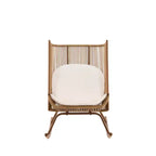 Christopher Knight Home Suraj Farmhouse 2-teiliges Terrassen-Ess-Set mit Tisch aus Leichtbeton und Schaukelstuhl aus Eisen