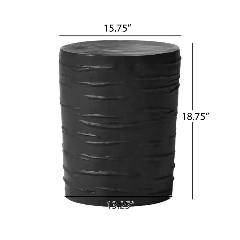 Christopher Knight Home Suraj Farmhouse 2-teiliges Terrassen-Ess-Set mit Tisch aus Leichtbeton und Schaukelstuhl aus Eisen