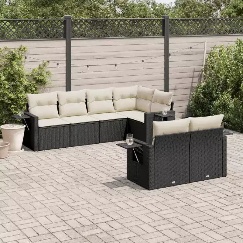 vidaXL Stilvolles modulares Garten-Sofa-Set mit Kissen in verschiedenen Farben