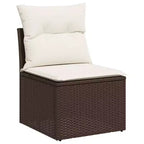 vidaXL Stilvolles modulares Garten-Sofa-Set mit Kissen in verschiedenen Farben