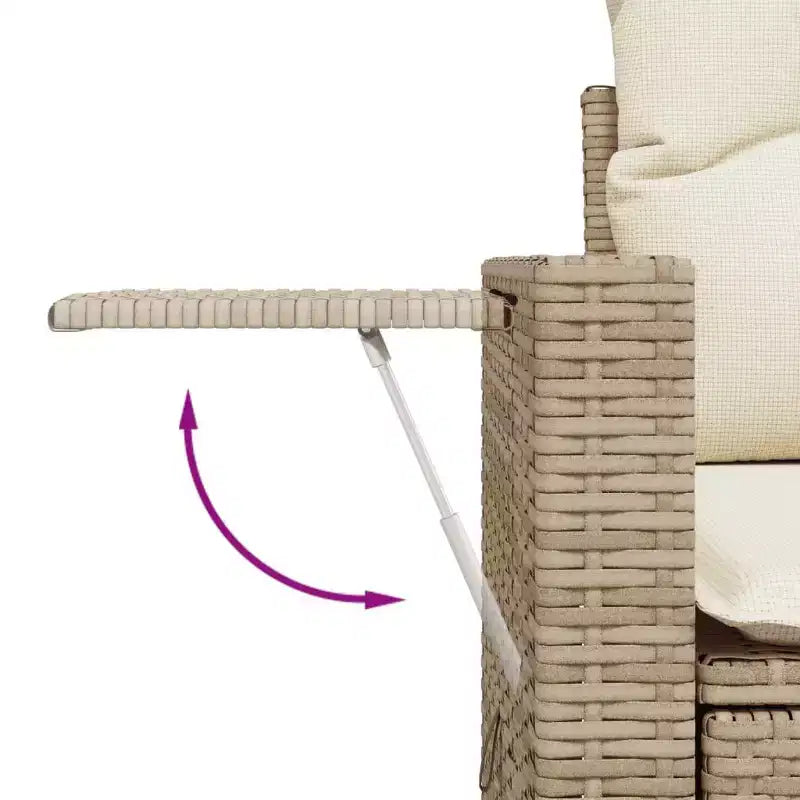 vidaXL Stilvolles modulares Garten-Sofa-Set mit Kissen in verschiedenen Farben