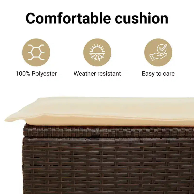 vidaXL Stilvolles modulares Garten-Sofa-Set mit Kissen in verschiedenen Farben