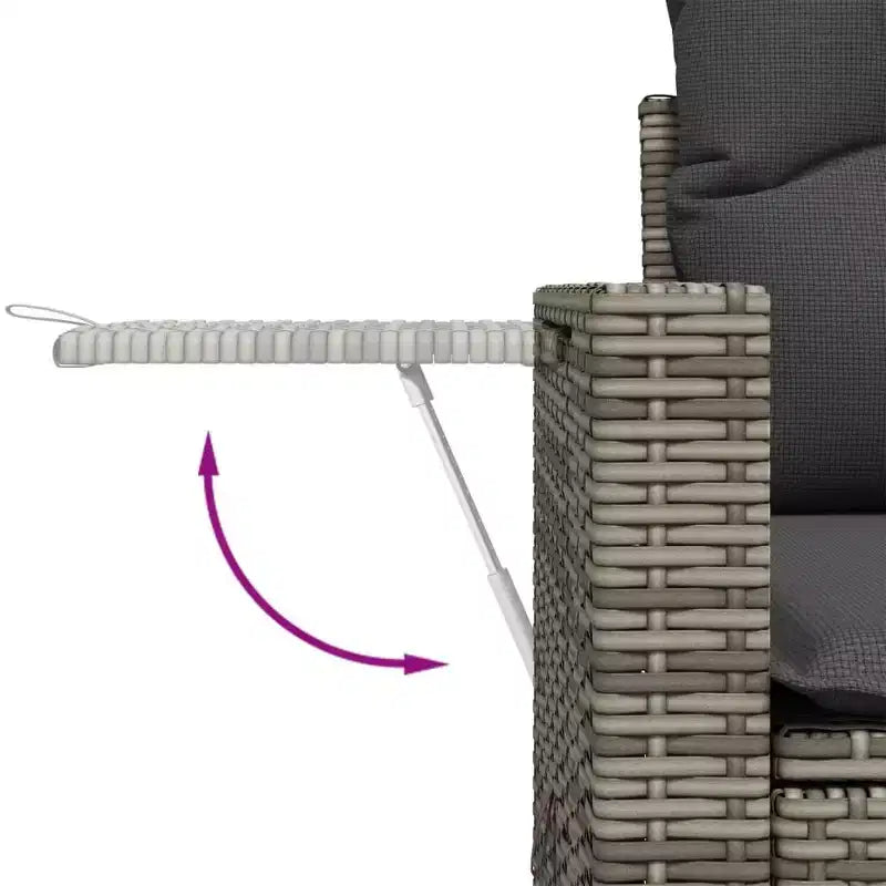 vidaXL Stilvolles modulares Garten-Sofa-Set mit Kissen in verschiedenen Farben