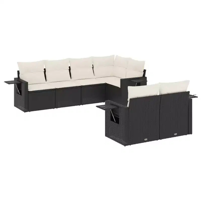 vidaXL Stilvolles modulares Garten-Sofa-Set mit Kissen in verschiedenen Farben