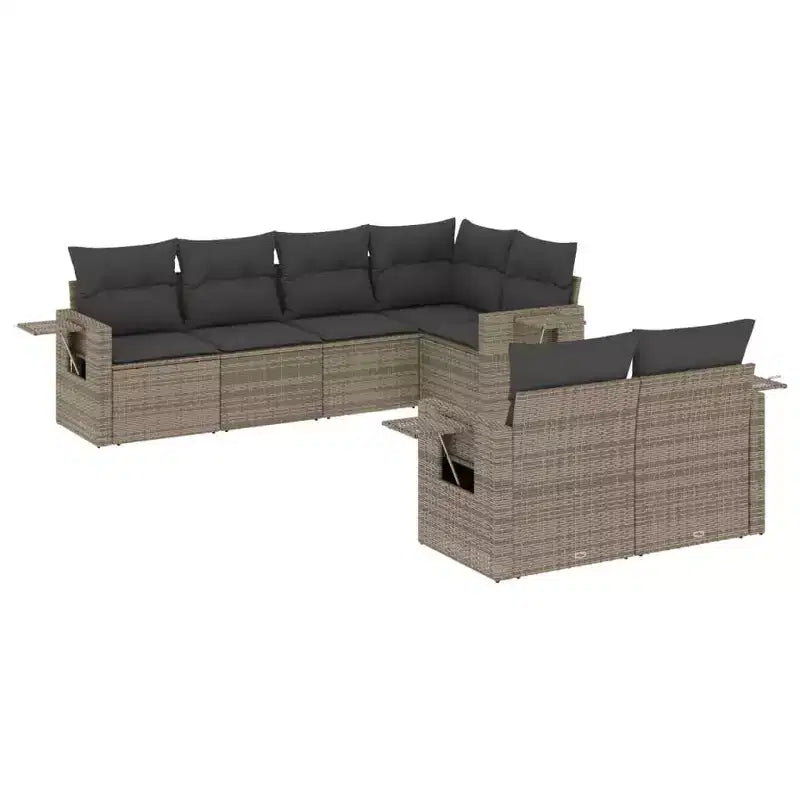 vidaXL Stylish Modular Patio Sofa Set with Cushions in Different Colors