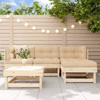 vidaXL Garten-Lounge-Set, 5-teilig, Kiefer Massivholz