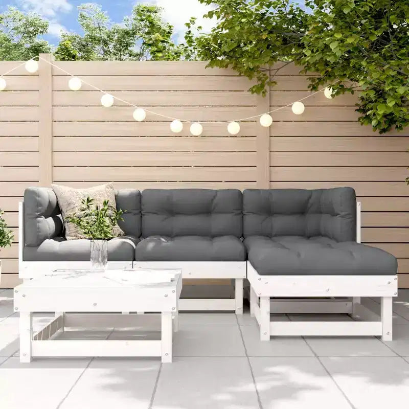 vidaXL Garten-Lounge-Set, 5-teilig, Kiefer Massivholz
