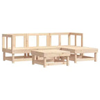 vidaXL Patio Lounge Set Outdoor Garden Furniture Set 5 Piece Solid Wood Pine