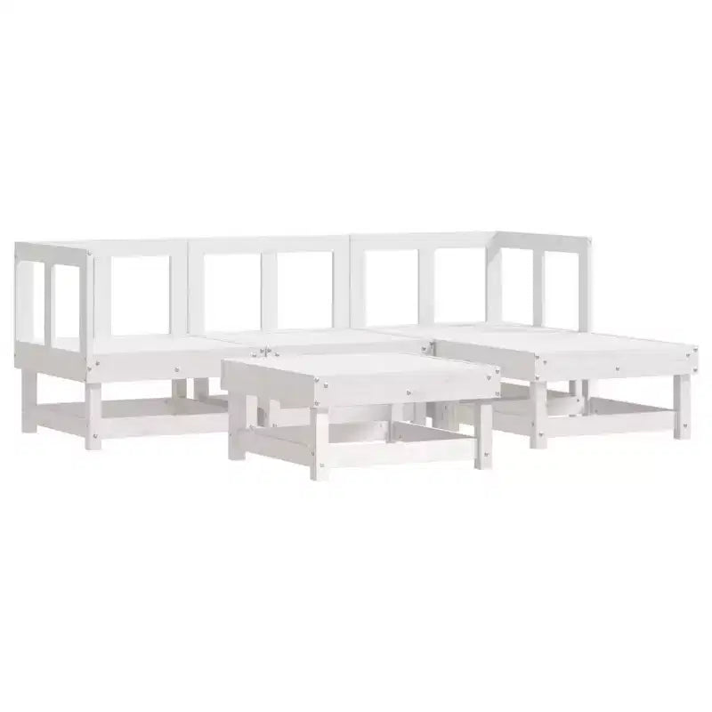 vidaXL Garten-Lounge-Set, 5-teilig, Kiefer Massivholz