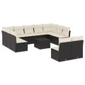 vidaXL Outdoor Garden Sofa Set with Cushions in Various Colors