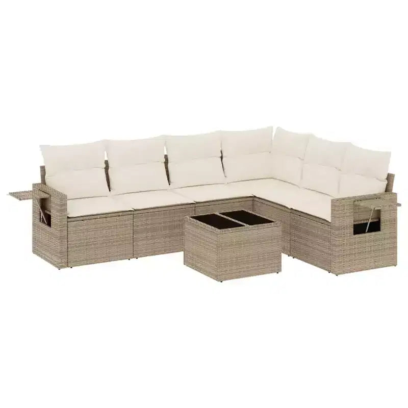 vidaXL Garden Sofa Set Poly Rattan Set Modular